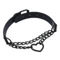 Vintage Heart Necklace Choker With Chain Goth Collar For Girls Grunge Punk Cute Kawaii Egirl Chocker Harajuku Accessories. 