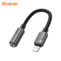 Lightning to Dc3.5mm Female Audio Cable Jack support Call Mic Control HD Resolution Headphone Aux Adapter for iphone. 