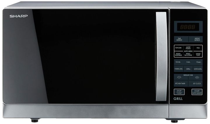 SHARP%2025L%20MICROWAVE%20OVEN%20WITH%20GRILL,,%20R-72A1(SM)V,%20Silver%20Colour.%20-%20Image%203