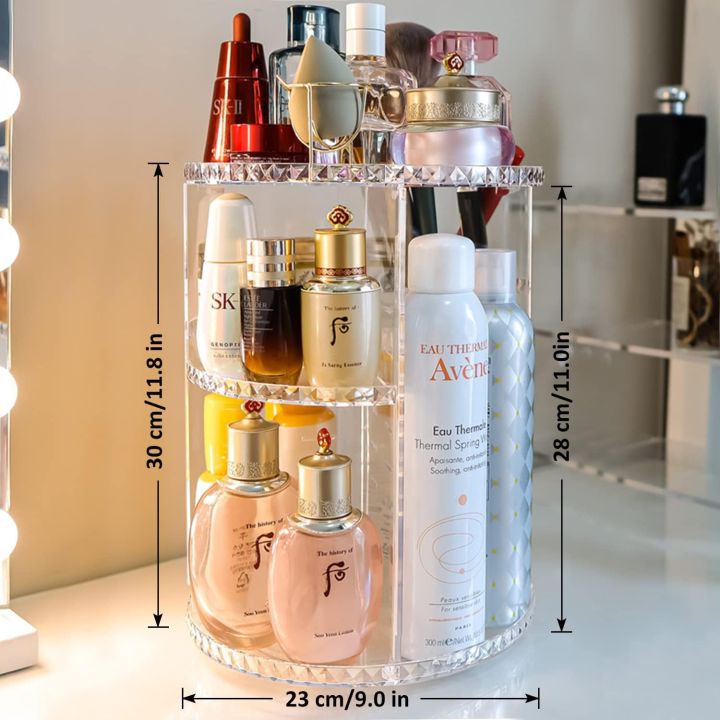 Makeup%20Organizer,%20360%20Degree%20Rotating%20Adjustable%20Cosmetic%20Organizer%20Makeup%20Storage%20Carousel%20Brush%20Lipstick%20Holder%20for%20Bathroom%20Vanity,%20Multi-Function%20and%20Large%20Capacity,%20Rhombic%20Pattern%20-%20Image%206