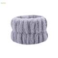 Face Wash Headband Wristband Set SPA Headband Makeup Headband Facial Wrist Cuffs for Shower , Gray.