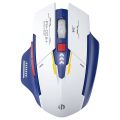 Mecha Edition Wireless Mouse Silent Rechargeable Mouse Type-C LED Light Mouse For Computer PC Laptop Office Gaming.