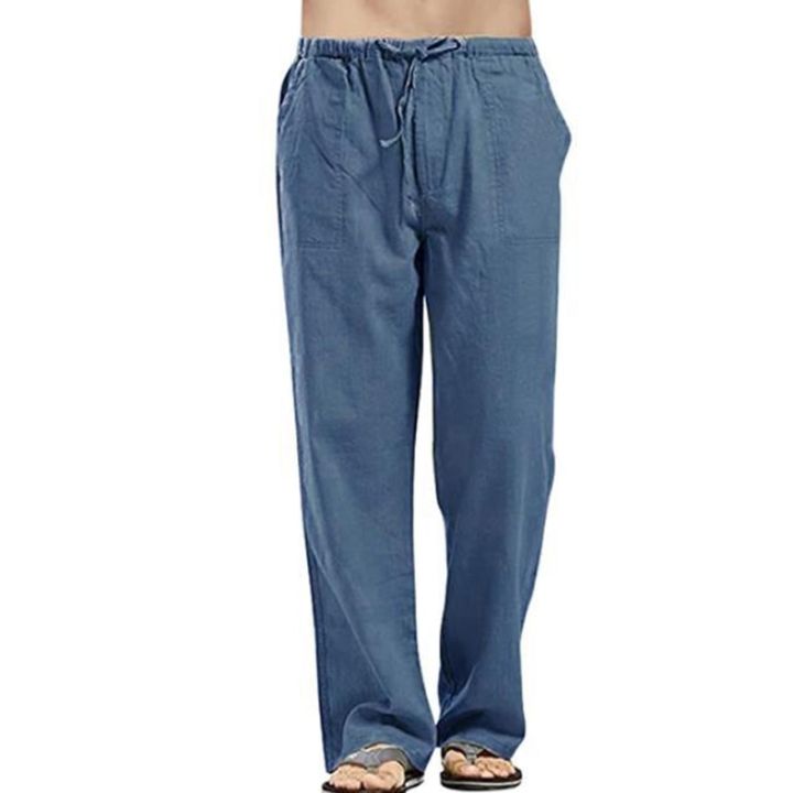 Fashion%20Streetwear%20Linen%20Pants%20Men%20Summer%20Thin%20Solid%20Loose%20Linen%20Trousers%20Male%20Plus%20Size%20Breathable%20Basic%20Casual%20Wide%20Leg%20Pants%20-%20Image%206