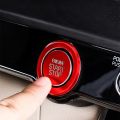 Car START Engine Button Cover Stop Key Ignition Switch Sticker Trim for Carnival KA4 2021 2022 Blue.