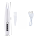 【Special Promotion】 Grooming Tool Kit Rechargeable Electric Dog Clippers with LED Light Cat Paws Trimmer Low Noise Pink White Electric Pet Trimmer.