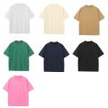 230gsm Heave Fabric 100% Cotton Oversize Plain T Shirt for Men Casual Men's Clothing Streetwear Summer Daily Basic Shirt. 