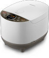 Philips Digital Rice Cooker HD4515 – 1.8L | Smart 3D Heating | Bakuhanseki Inner Pot | 8 Cooking Menus.