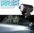 Motorcycle Or Car Mini Drivig Fog Light 1 Pcs 2 Colour White And Yellow and flash. 