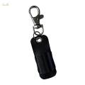 Pen Holder for Lanyard, PU Leather Pen Holder Lanyard Pen Holder Exquisite Pen Lanyard Holder Black.