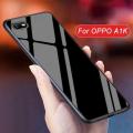 Oppo A1k Back Cover Glass Case. - Phone - Camera (Back Case Cover For Smartphone).