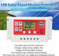 Efficient 10A Solar Charge Controller 120W - Equipped with LCD Display and MCU Control - Suitable for 12V 10A Solar Systems. 