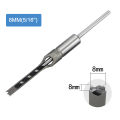 KOGEEK 6.4mm Square Hole Drill Hole Reaming Square Auger Square Eyes Mortising Chisel DIY Woodworking Tool. 