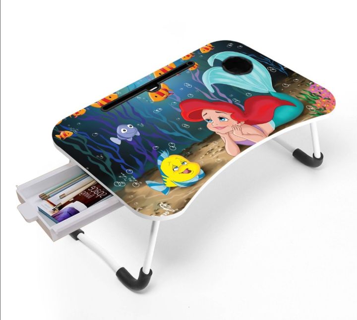 Foldable Home Laptop Notebook Stand/Desk Table For Study (With Drawer) Practical Study Table WithStorage