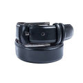 Black Artificial Leather Casual Belt for Men.