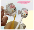 vairal  Kitty Toothbrush Head Protective Cover Household Dust-Proof Electric Toothbrush Storage Clip High-Looking Travel Portable. 