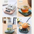 【No-Questions-Asked Refund】 Water Heating Pad Electric Heater Mug Mat Home Coaster Desktop Warmer Desktop Warmer Cup Heater Constant Temperature Water.