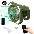 Camping Tent Fan Multifunctional 10000mAh Power Bank LED Lantern Portable Camping Fan USB Beach Fan With Hook. 