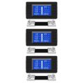 3X DC Multifunction Battery Monitor Meter LCD Display Digital Current Voltage Solar Power Meter. 