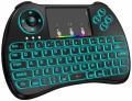 RGB Gaming Wireless Backlit Mini Keyboard With Touchpad - Black.