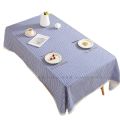Cross-border check tablecloth, printed floral fabric, tablecloth, rectangular coffee table cushion cloth, tassel tablecloth, no-wash tablecloth. 