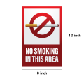 No Smoking Sticker For Shop And Office -8 inch x 12 inch. 