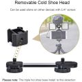 Triple Cold Shoe Mount Universal Extension Bracket Holder Adapter for LED Video Light DSLR Phone Gimbal Stabilizer. 