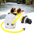 Portable Foot Air Pump Compact Plastic for Fishing Inflatable Boat Rubber Dinghy Kayak. 
