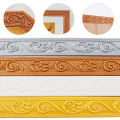 4.8cm*2.3m 3D Carved Thickened PVC Foam Anti-collision Wall Sticker/ Room Background Border Baseboard Decorative Wallpaper. 