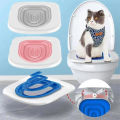 Cat Toilet Training Kit Reusable Trainer Cat Litter Boxes Pet Cleaning Pets Teach Cats to Use Toilet Trainer Pet Accessaries.