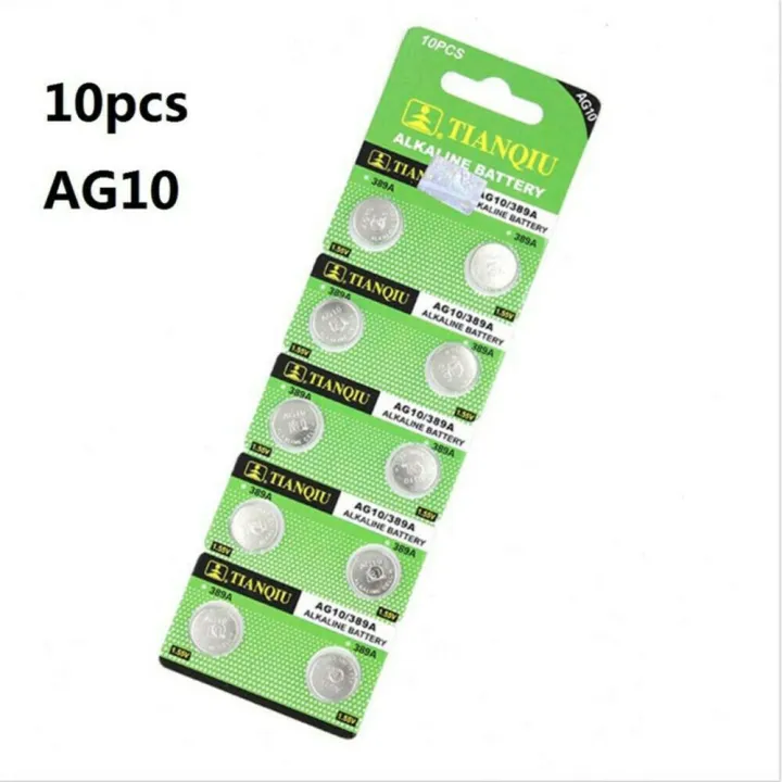 Alkaline Button Cell Battery AG10/LR1130 > 10 Piece [1 Pack ] | Daraz ...