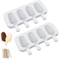 1 Pcs Silicone Popsicle Molds Baking Mini Homemade Ice Cream Bar Cakesicle Mold.