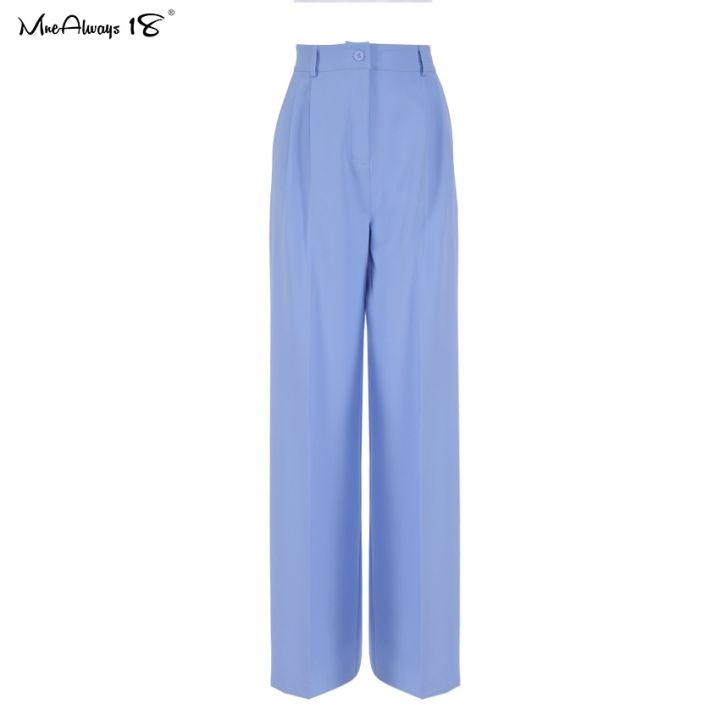 Blue%20Women%20High%20Waist%20Wide%20Leg%20Pants%20Ladies%20Casual%20Loose%20Casual%20Trousers%20Female%20Pleated%20Button%20Trousers%20Floor-Length%20-%20Image%206