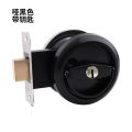 Stainless steel pull ring lock invisible door lock single and double-sided pull ring surface-mounted round handle [factory wholesale]. 