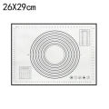 Large Size Silicone Kneading Pad Non-Stick Surface Rolling Dough Mat with Scale Kitchen Cooking Pastry Sheet Oven Liner Bakeware. 