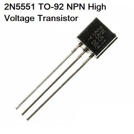 10Pcs-%205551%202N5551%202N-5551%20Transistor%20180V%200.6mA%C2%A0NPN%20Transistor%20TO-92%20Bipolar%20Transistor%20BJT%20NPN%20General%20Purpose%20Amplifier%203%20Pin%20Leads%20Transistor%20-%20Image%203