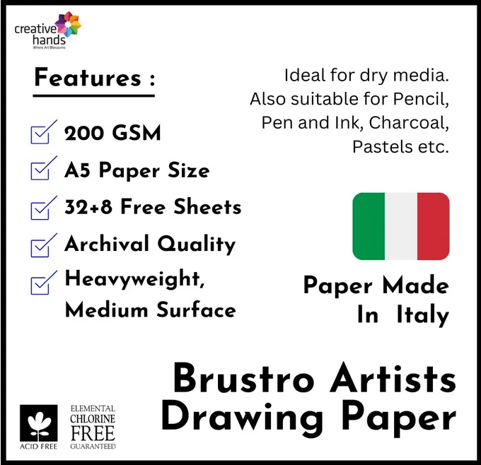 Brustro%20Sketching%20&%20Drawing%20Papers%20200%20GSM%20A5,%2032%20+%208%20Free%20Sheets%20-%20Image%203
