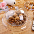 PC acrylic transparent food cover dust cover round plastic dish cover cake cover fruit plate cover snack cover dinner cover.
