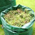 270L Garden Waste Bag Large Strong Waterproof Heavy Duty Reusable Foldable Rubbish Grass Sack - green. 