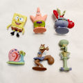 6Pcs/Set SpongeBob SquarePants Figure Bob Crab Boss Patrick Star Action Figures Patrick Star Anime Figurines Children Toys. 