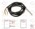 3 Wire DS18B20 Waterproof Digital Temperature Temp Sensor Probe 1M Stainless Steel Package Waterproof DS18B20 Temperature Sensor Probe For Arduino Raspberry Pi. 