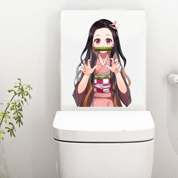 Wcs1058%20Demon%20Slayer%20Cute%20Anime%20Girl%20Kamado%20Nezuko%20Wall%20Sticker%20Waterproof%20Decal%20Pvc%20Home%20Decoration%20Kids%20Room%20Living%20Room%20Toile%20-%20Image%202
