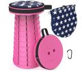 Outdoor Rainbow Folding Stool Portable Chair Adjustable Rainbow Retractable Stool Fishing Retractable Folding Stool Furniture. 