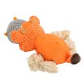 Dog Squeaky Toy, Teeth Cleaning Interactive Safe Easy To Clean Stuffed Puppy Plush Toy Bite Resistant Relieve Boredom for Pets for Outdoor. 