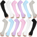 Loxicave 6 Pieces 6 Color Fingerless Stylish Hand socks for women. 