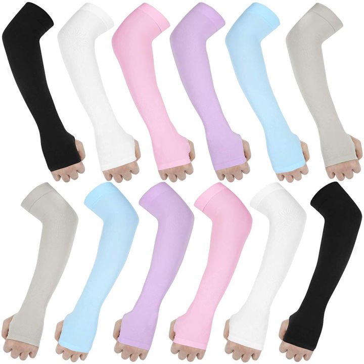 Loxicave 6 Pieces 6 Color Fingerless Stylish Hand socks for women