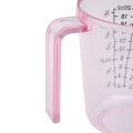 600ml high quality plastic measuring cup pour spout clear scale show mug. 