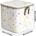 With Durable Handle Clothes Storage Bins Cute Teddy Bear Foldable Wardrobe Sorting Storage Bucket Clothes Organizer.