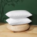 Synthetic Fiber White Cushion 20"x 12" 02 pcs,. 