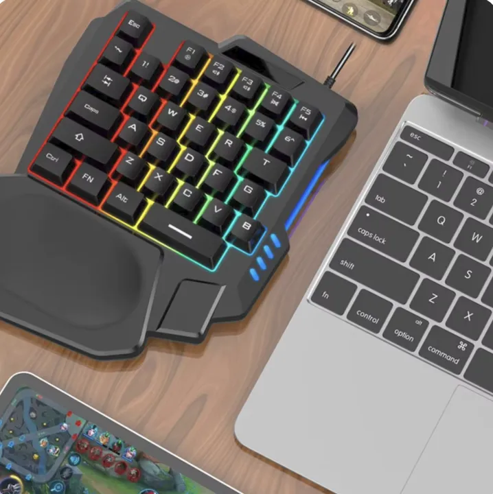 One-Handed%20Gaming%20Keyboard%20Half%20Keyboard%20Left%20Hand%20Keyboard%20Wired%20Gaming%20Keyboard%20With%20RGB%20Backlit%20And%2035%20Keys%20For%20Gamer%20Mini%20Gaming%20Keypad%20Portable%20Key%20-%20Image%202