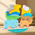 Cross-border CPC Animal Balance Stacking Fun Children's Hand-Eye Coordination Educational Early Education Balance Stacking High Building Block Toys.